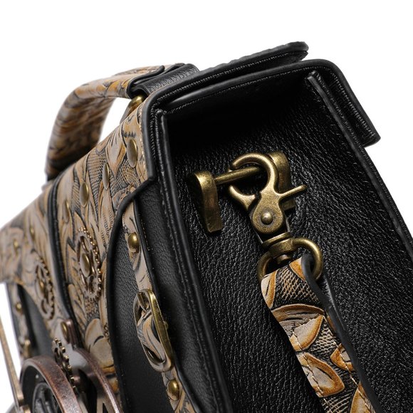 Retro style cowhide women's shoulder crossbody bag - Picture 11 of 12